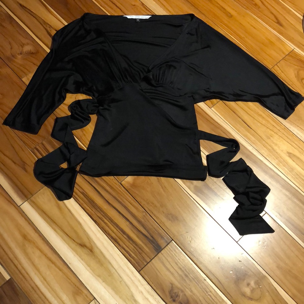 Diane Von Furstenberg black ballet sweater